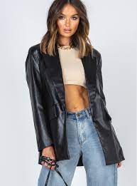 Pin By Sarah Grace On Wishlist Cropped Faux Leather Jacket Womens Leather Jacket Outfit Black Leather Jacket Outfit