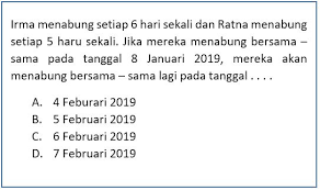Bilangan kpk pasti lebih besar atau paling tidak sama dengan bilangan terbesar dari bilangan. Soal Cerita Kpk Tanggal Bersama Idschool