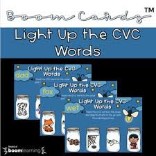 Light Up The Cvc Words Boom Cards In 2020 Cvc Words Light Words Words