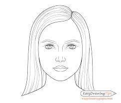 How To Draw A Female Face Step By Step Tutorial - Easydrawingtips