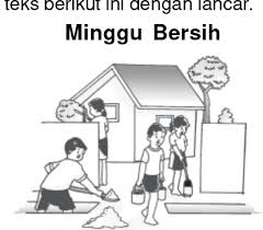 Kad bergambar tema keluarga saya bahan prasekolah. Gambar Kerja Bakti Kartun Hitam Putih