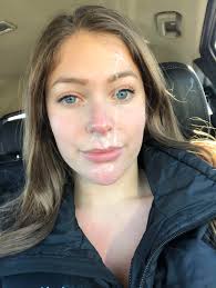 Drove the whole way home with cum on my face