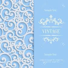 Check spelling or type a new query. Floral Swirl Background With 3d Curl Damask Pattern For Wedding Or Invitation Card Vector Blue Vintage Design Royalty Free Cliparts Vectors And Stock Illustration Image 42043862