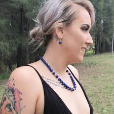 Lapis Lazuli Necklace, Lapis Lazuli Necklace,lapis Necklace,genuine Beaded  Necklace,lapislazuli Gold Necklace,natural Lapis Lazuli Necklace