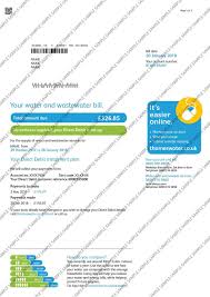 Thames Water Utility Bill Water Utilities Utility Bill Direct Debit