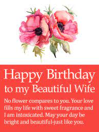 Husband and wife are the beautiful relations of life. Your Love Fills My Life Happy Birthday Card For Wife Birthday Greeting Cards By Davia