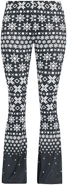 Sign up & shop now! Black White Leggings With Flare And All Over Print Red By Emp Leggings Emp