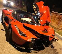 How ferrari calls out its friends for crashing its cars. Ferrari Laferrari Gets Wrecked In Beverly Hills The Supercar Blog