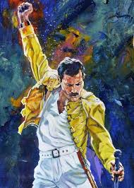 Freddie Mercury Fine Art Print And Limited Edition Canvas Giclee Queen Art Music Art Musical Art