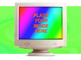 Old Komputer Mockups Free On Behance Hahaha This Mock Up Is Hilarious Free Mockup Computer Mockup Mockup
