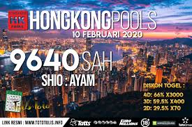 Result Hongkong Pools Senin 10 Febuari 2020 9640 Sah Shio Ayam Support Cs 7hari 24 Jam Pelayanan Terbaik Super Cepat Responsif 100 Agen Casino Power