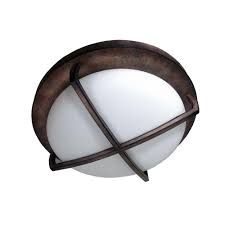 Homeselects 2 Light Burnished Bronze Flush Mount 6162 Flush Mount Ceiling Lights Flush Mount Lights Flush Mount Lighting