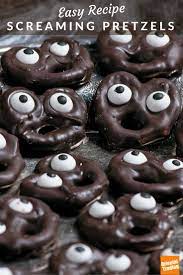 Haunted Mansion Screaming Pretzels Recipe Idea Easy Halloween Food Halloween Food For Party Halloween Treats