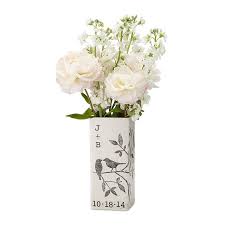 Personalized Songbird Vase Square Vase Square Vase Wedding Vases Rectangular Vase