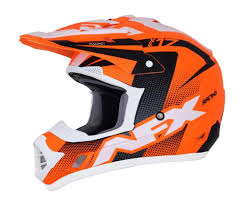 Afx Fx 17 Matte Neon Orange Black White Off Road Mx Atv Motorcycle Helmet