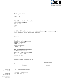 If you accidentally mentioned the wrong company name in your cover letter, you should consider resending the cover letter. Max Controller Cover Letter Letter Notifying Fcc Of Change In Company Name And Address Xmark