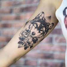 Tatouage tete de loup mandala. Tatouage Loup Et Tete De Loup Modeles Et Signification En Images