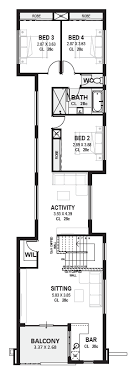Gallery of kerala home design, floor plans, elevations, interiors designs and other house related products. Narrow Lot 2 Storey House Plans Designs Perth Novus Homes