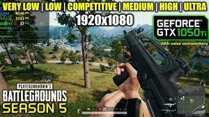 Gtx 1050 Ti Pubg Season 5 1080p All Settings Youtube