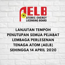 Lembaga perlesenan tenaga atom (aelb) atau atomic energy licensing board adalah sebuah badan penguatkuasa dan kawalselia aktiviti tenaga atom di malaysia. Hebahan Perlanjutan Lembaga Perlesenan Tenaga Atom Facebook