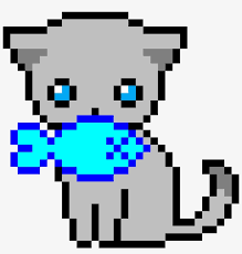 Cat W Little Dead Fish Easy Pixel Art Cat 1184x1184 Png Download Pngkit Pixel art du nyan cat. cat w little dead fish easy pixel art