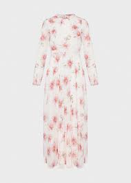 Rosabella Silk Floral Midi Dress Hobbs