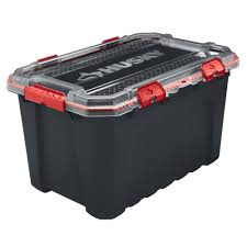 Over 38,500 products in stock. Husky 20 Gal Professional Duty Waterproof Storage Container With Hinged Lid In Black 246841 The Home Depot