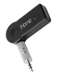 It works with both powered and unpowered speakers. Ihome 3 5mm Bluetooth Audio Receiver Black Office Depot
