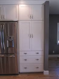 Fridge By Back Door Surrounded By Cabinets Kitchen Pantry Cabinets Kitchen Remodeling Projects Home Decor Kitchen