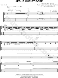 Soundgarden Jesus Christ Pose Guitar Tab In D Minor Download Print Sku Mn0060865