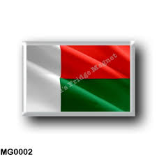 Those hova flags were the basis for the tricolor adopted shortly after madagascar became the malagasy republic. Mg Flag Waving Madagascar World S Fridge Magnet