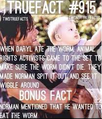 Norman And The Worm Worm An Crazy Animal Rights Activists All Worked Up Over A Flipping Worm The Walking Dead Walking Dead Funny Walking Dead Facts