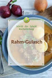 Rahmgulasch Im Schnellkochtopf Mit Zartem Rindfleisch Meinestube Rezept Gulasch Lebensmittel Essen Rezepte