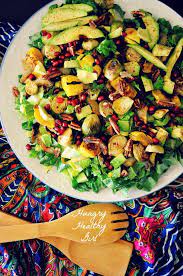 Autumn Harvest Salad With Roasted Squash Brussels Sprouts And Caramelized Onions Kim S Cravings Recipe Healthy Whole Food Recipes Healthy Recipes