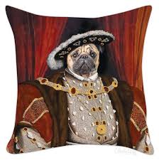 Add throw pillows to whatever room needs an extra dose of comfy. Henry The Pug Pillow Cover Archie Mcphee