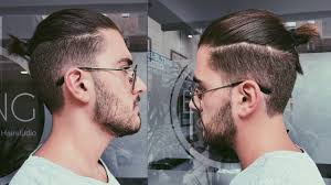 Now trends is bun hairstyles with beards.last few year mens long hair undercut man bun undercut man bun haircut curly hair men. Disconnected Undercut Haircut With A Top Knot Man Bun Mens Haircut 2017 Youtube
