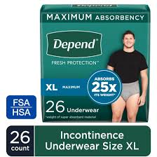 Depend Fresh Protection Incontinence Underwear for Women, Adult Diapers, M,  18 Count - Walmart.com