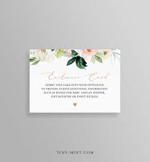 Enclosure Card Template Baby Shower Insert Book Request Etsy