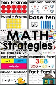 Teaching Students To Use Math Strategies Tunstall S Teaching Tidbits Math Strategies Math Instruction First Grade Math