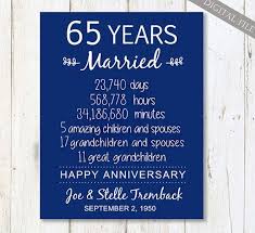 65th Wedding Anniversary Gift For Parents 65 Years Wedding Anniversary Navy Anni Anniversary Gifts For Parents 65th Wedding Anniversary Wedding Anniversary
