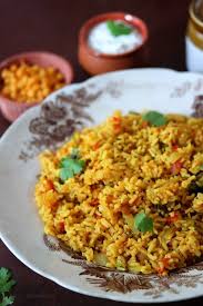 South Indian Tomato Rice Thakkali Sadam Recipe In 2020 Tomato Rice Vegetarian Nutrition Spicy Recipes