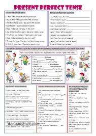Present Perfect Tense Present Perfect Tense Exercises Present Perfect Perfect Tense