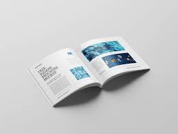 Free Binding Square Brochure Mockup In 2020 Brochure Mockup Free Square Brochures Brochures Mockups