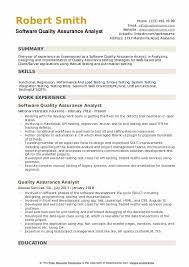 Quality analyst resume examples quality analysts check products and systems for defects and make sure industry standards and client requirements are respected. Software Quality Assurance Analyst Resume Samples Qwikresume