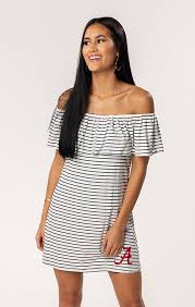 Check spelling or type a new query. University Of Alabama Crimson Tide Women S Apparel Flying Colors The Riley Alabama Off Shoulder Game Day Dress Bows And Arrows Co