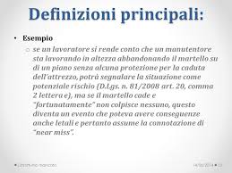Infortuni Mancati E Modalita Di Accadimento Ppt Scaricare