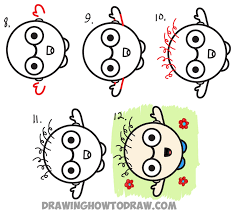 Our drawing guides based on popular characters from movies, television cartoons, and. How To Draw A Cartoon Person Waving Up From Semicolon Drawing Tutorial For Kids How To Draw Step By Step Drawing Tutorials