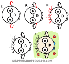 How To Draw A Cartoon Person Waving Up From Semicolon Drawing Tutorial For Kids How To Draw Step By Step Drawing Tutorials Divide the page into four halves with the help of a ruler. how to draw a cartoon person waving up