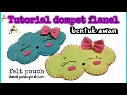 Cara Membuat Dompet Berbentuk Awan Dompet Flanel Felt Pouch Youtube Dompet Awan Bentuk