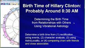 Hillary Clinton Determining Her Birth Time With Vibrational Astrology